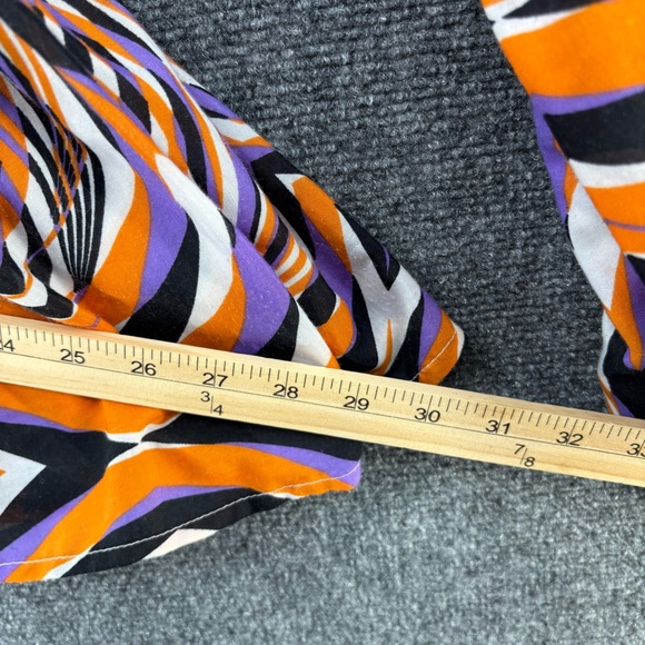 Truth 70’s Orange & Purple Ruffle Flare Colorful Funky Pants Hippie Womens M - Picture 10 of 16